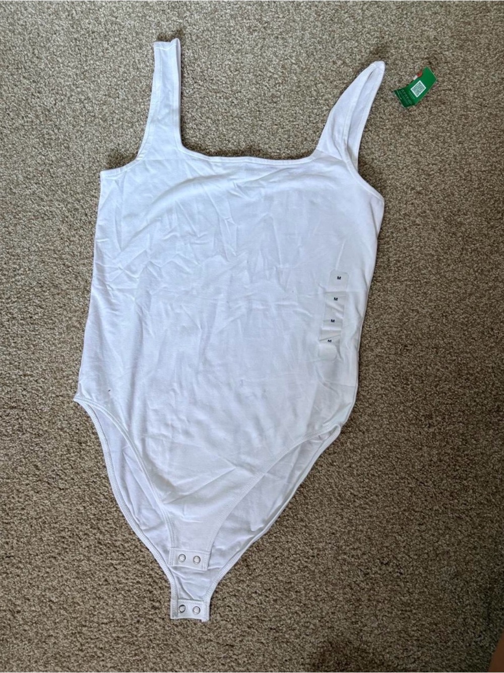 Classic Women’s White One-Piece Bodysuit